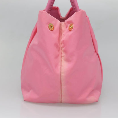 Prada Bow Tote Tessuto with Leather, PINK, NYLON, Tote bag