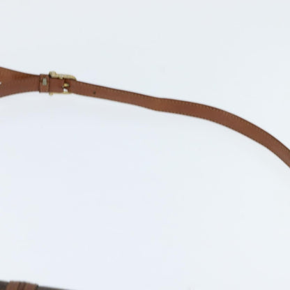 Celine Macadam Shoulder Bag PVC Leather, BROWN, PVC, Shoulder bag