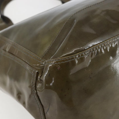 Salvatore Ferragamo Vintage Tote bag Leather, GREEN, PATENT_LEATHER, Tote bag