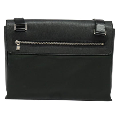 Louis Vuitton Saratov Messenger Bag Taiga Leather and Canvas, GRAY, LEATHER, Crossbody bag