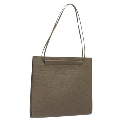 Louis Vuitton Saint Tropez Handbag Epi Leather, GRAY, LEATHER, Shoulder bag