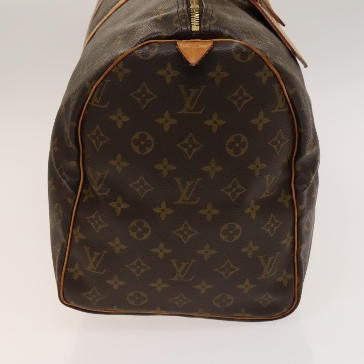 Louis Vuitton Keepall Bag Monogram Canvas, BROWN, CANVAS, Travel bag