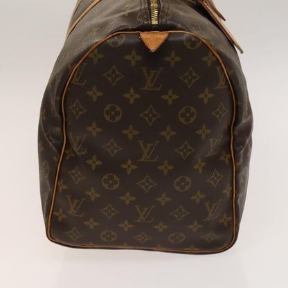 Louis Vuitton Keepall Bag Monogram Canvas, BROWN, CANVAS, Travel bag