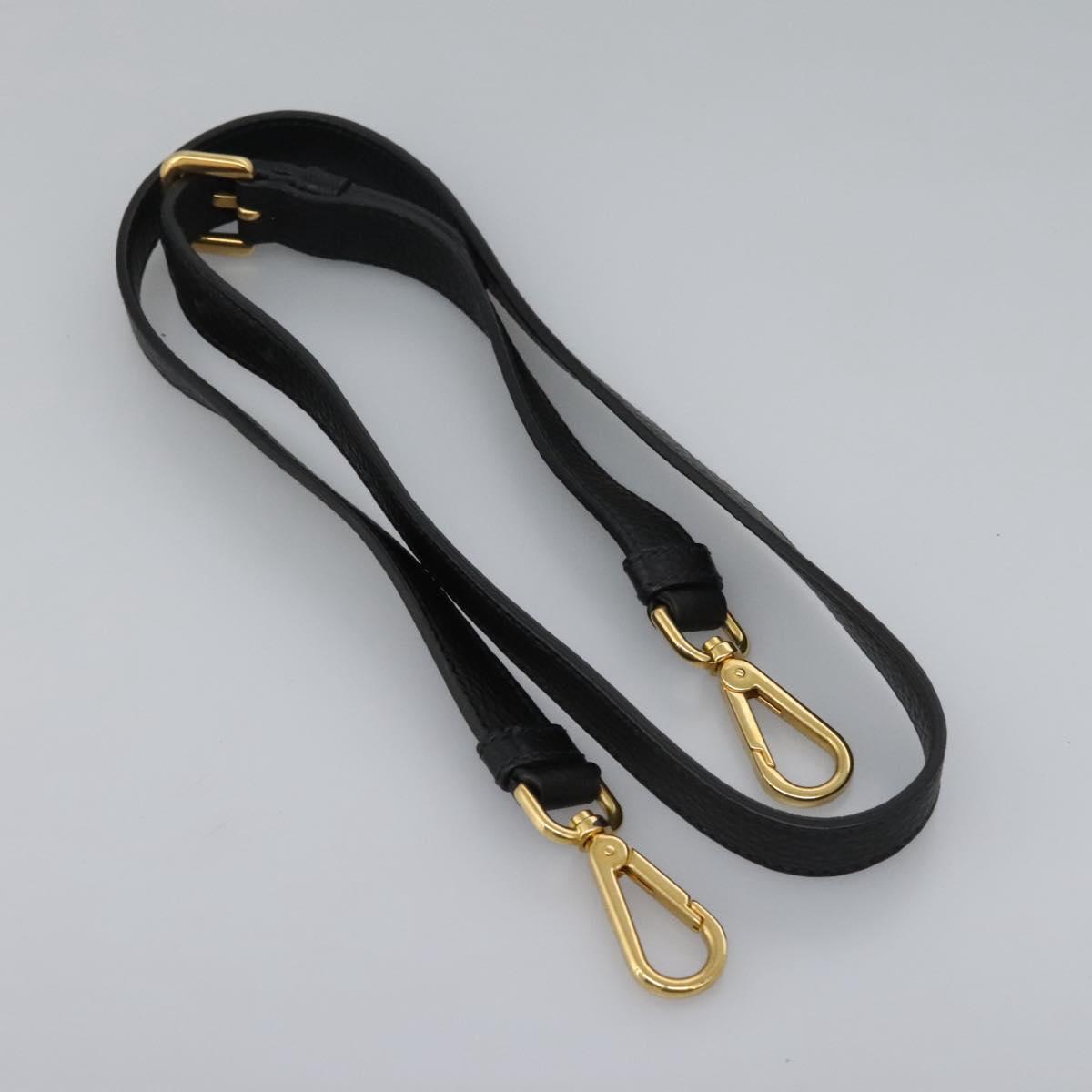 Prada Shopping Tote Vitello Daino, BLACK, LEATHER, Tote bag