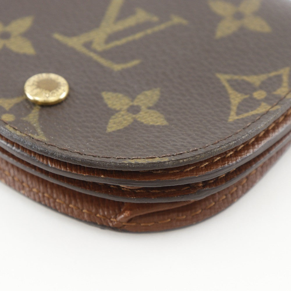 Louis Vuitton Porte Monnaie Gousset Canvas, BROWN, CANVAS, Wallets