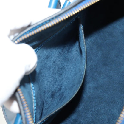 Louis Vuitton Soufflot Handbag Epi Leather, BLUE, LEATHER, Handbag
