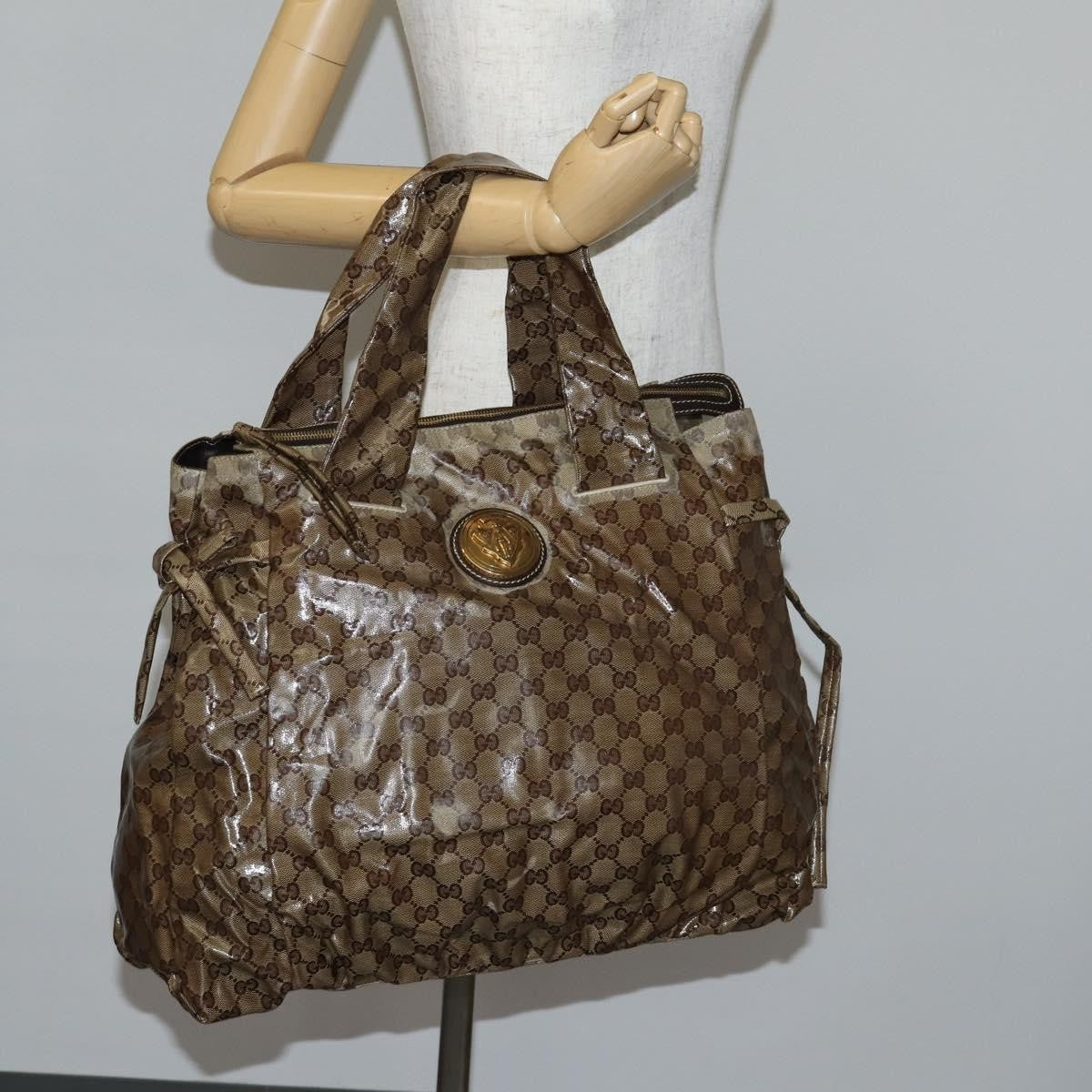 Gucci Hysteria Tote GG Coated Canvas, BEIGE, CANVAS, Tote bag
