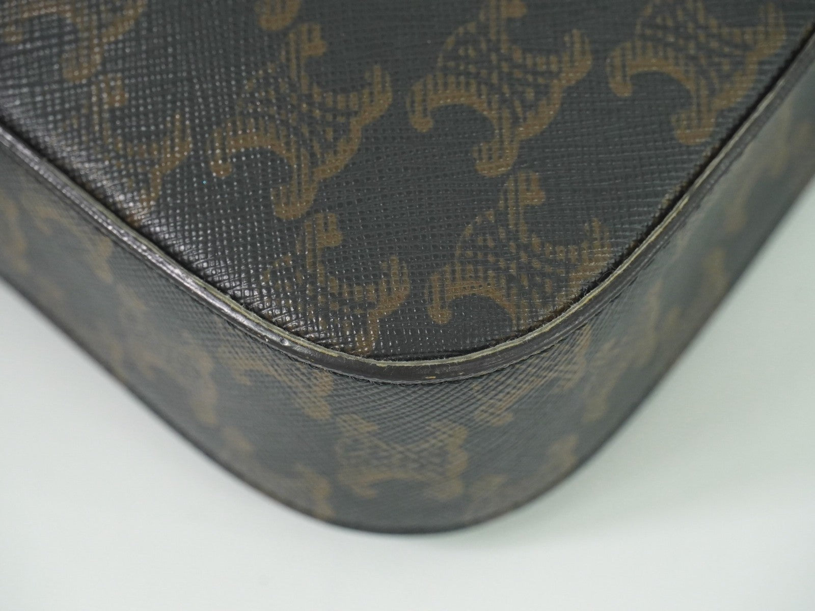 Celine Logo Camera Bag Triomphe Coated Canvas, BROWN, CLOTH, Shoulder bag