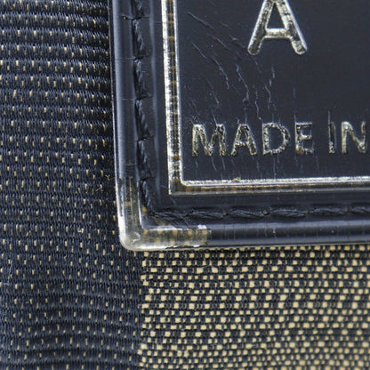 Fendi Front Pocket Waist Bag Pequin Canvas, BROWN, NYLON, Travel bag