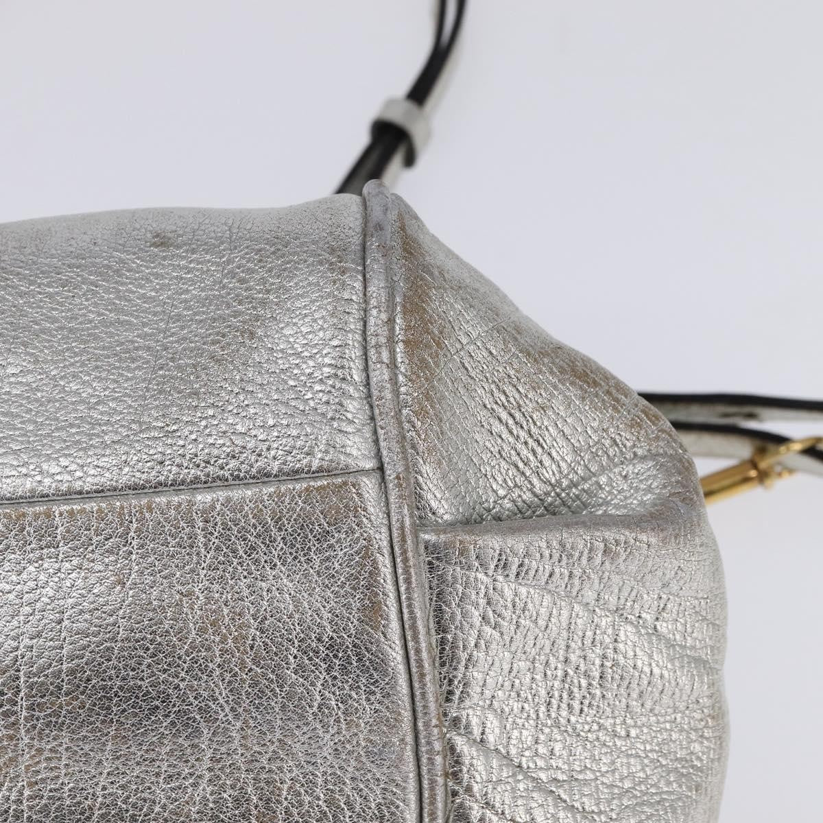 Chloe Paddington Lock Handbag Leather, SILVER, LEATHER, Handbag