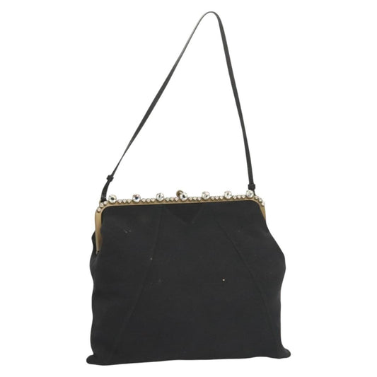 Miu Miu Shoulder Bag Cotton, BLACK, COTTON, Shoulder bag