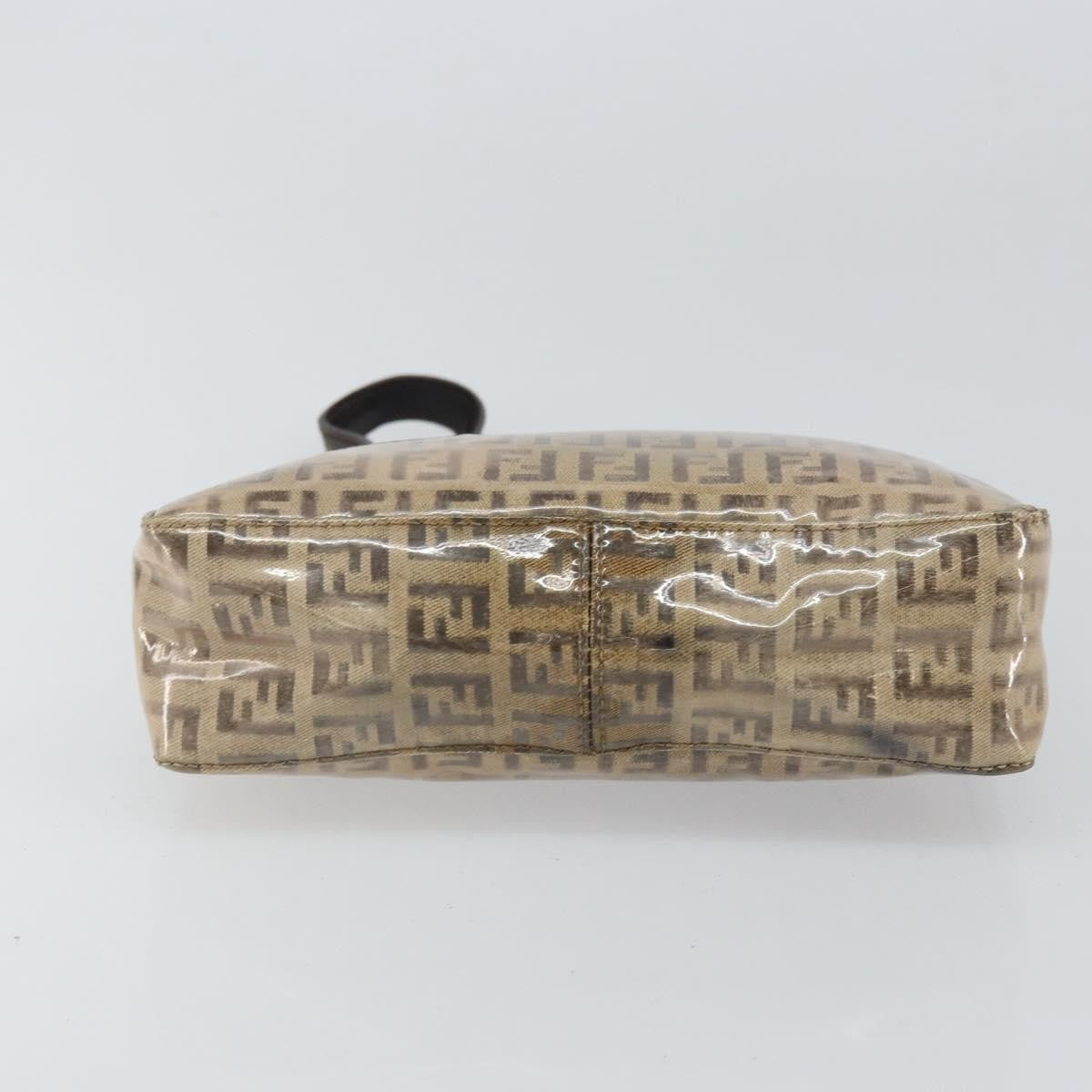 Fendi Vintage Shoulder Bag Zucca Canvas, BEIGE, PVC, Shoulder bag