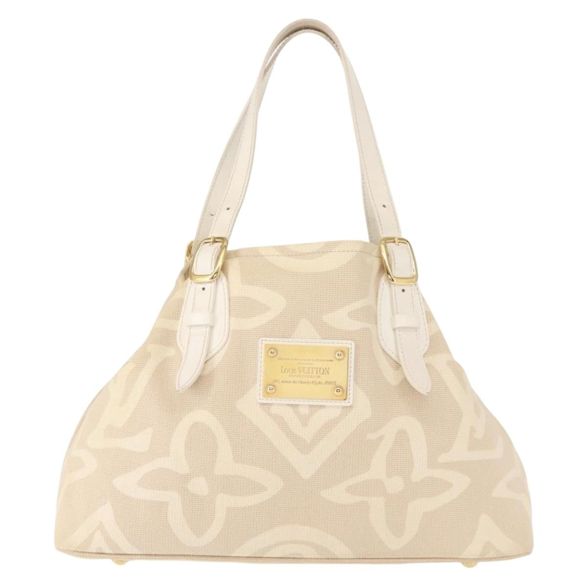Louis Vuitton Tahitienne Cabas Canvas, BEIGE, CANVAS, Tote bag
