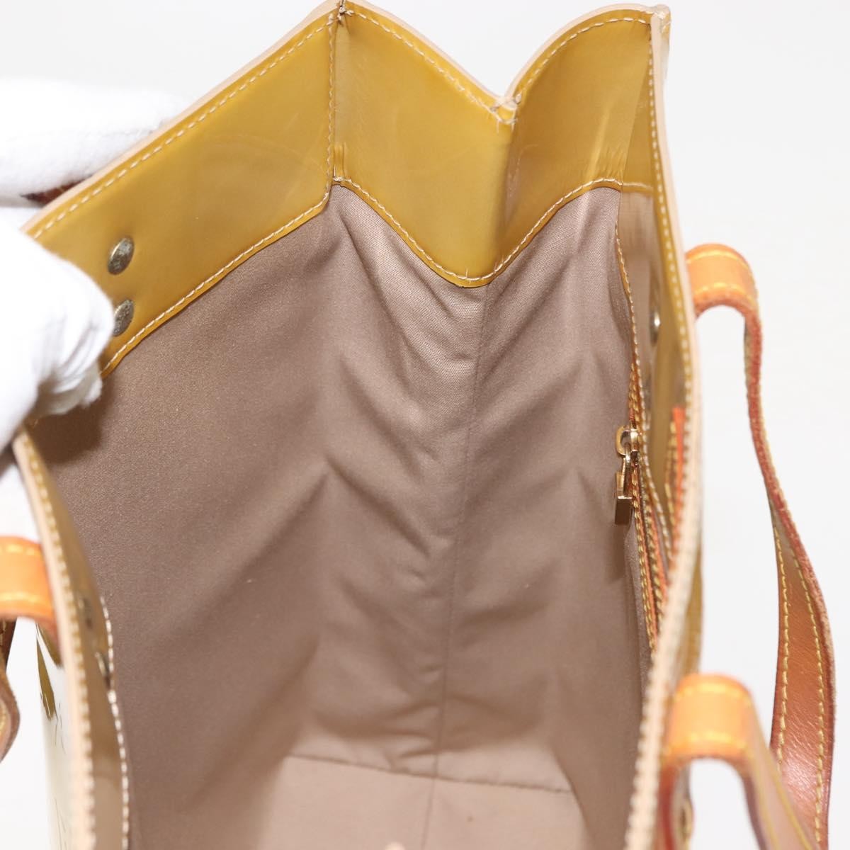 Louis Vuitton Reade Handbag Monogram Vernis, BEIGE, PATENT_LEATHER, Handbag