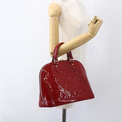 Louis Vuitton Alma Handbag Patent Leather, RED, PATENT_LEATHER, Handbag