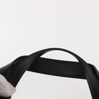 Christian Dior Vintage CD Handbag Leather, BLACK, LEATHER, Briefcase