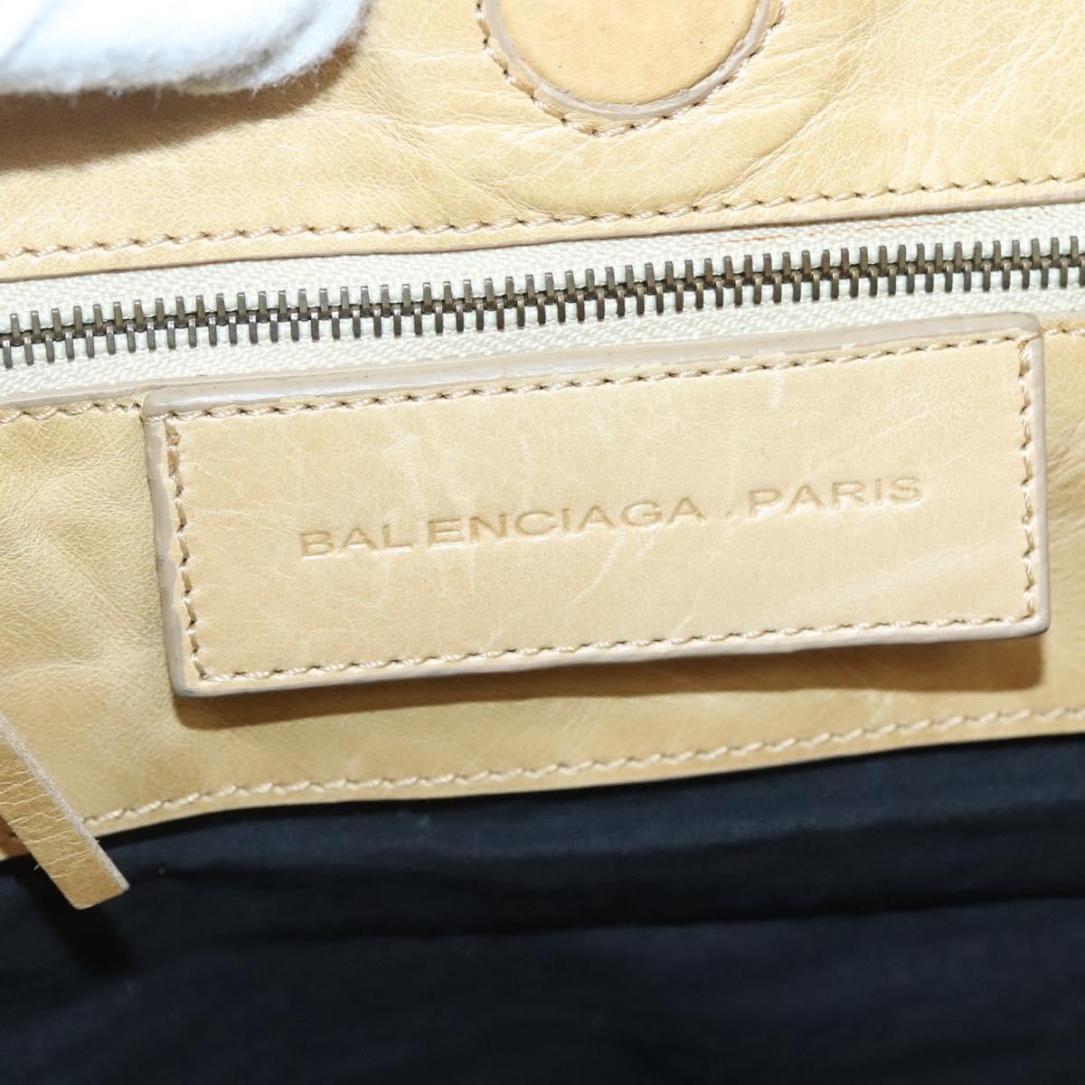 Balenciaga Classic Studs Sunday Tote Leather, BEIGE, LEATHER, Tote bag
