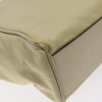 Prada Vintage Zip Handbag Tessuto, BEIGE, NYLON, Handbag