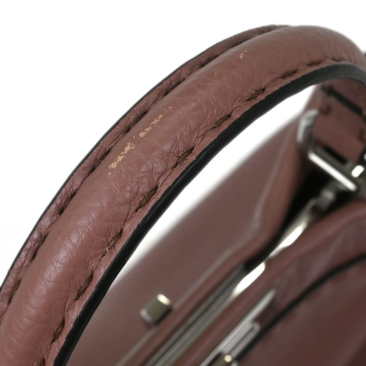 Fendi Selleria Peekaboo Bag Leather, PURPLE, LEATHER, Handbag