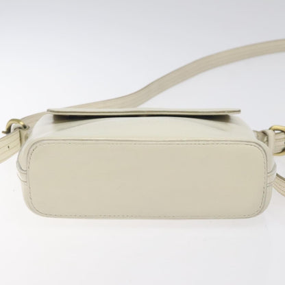Burberry Flap Shoulder Bag Leather, WHITE, LEATHER, Shoulder bag
