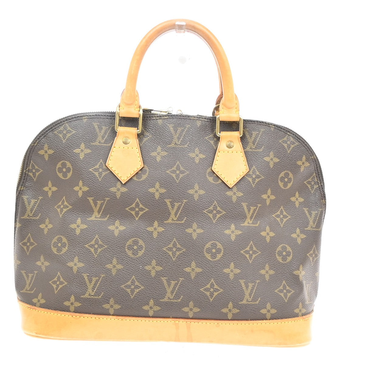 Louis Vuitton Alma Handbag Monogram Canvas, BROWN, CANVAS, Handbag