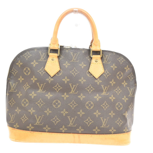 Louis Vuitton Alma Handbag Monogram Canvas, BROWN, CANVAS, Handbag