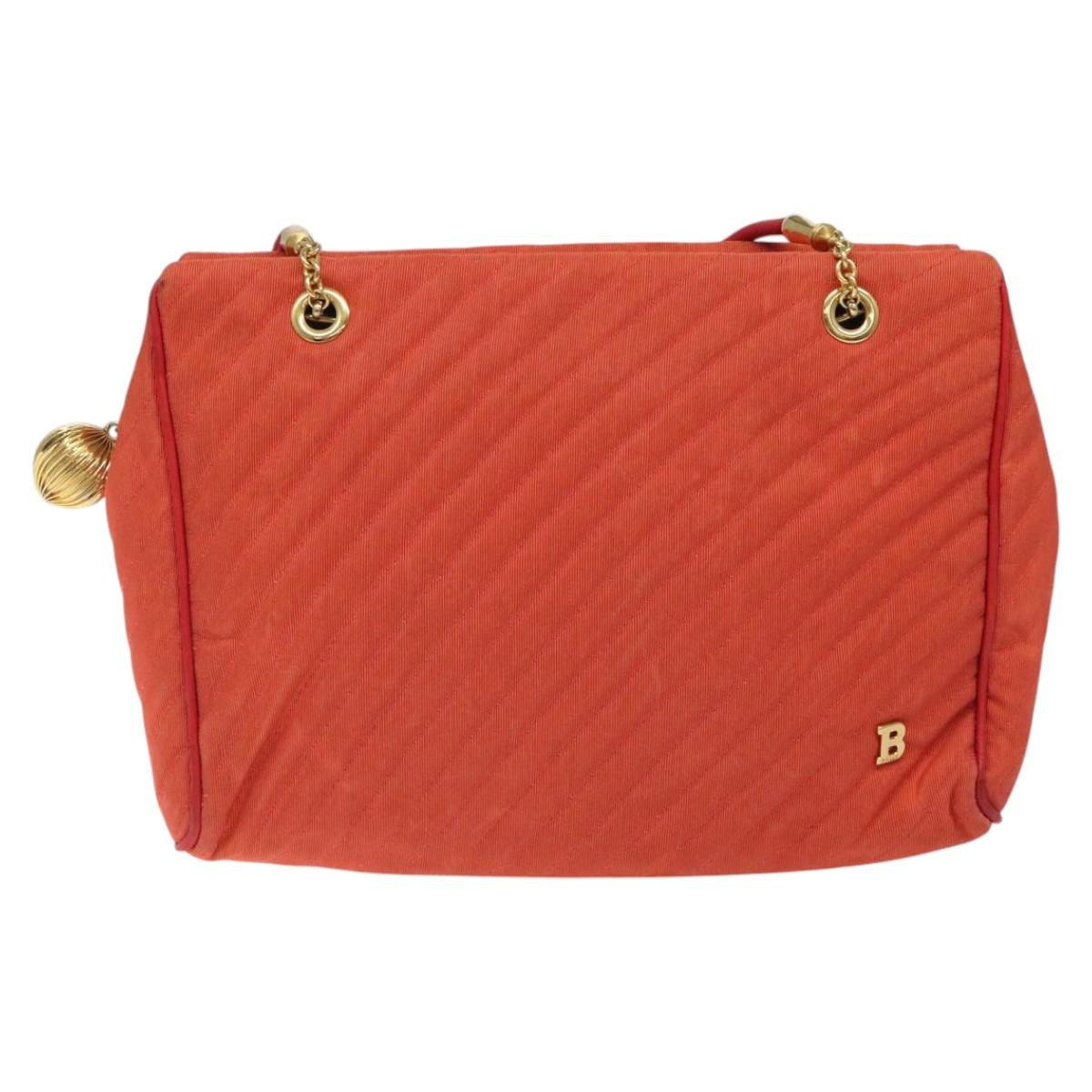 Bally Vintage Shoulder Bag Nylon, ORANGE, NYLON, Shoulder bag