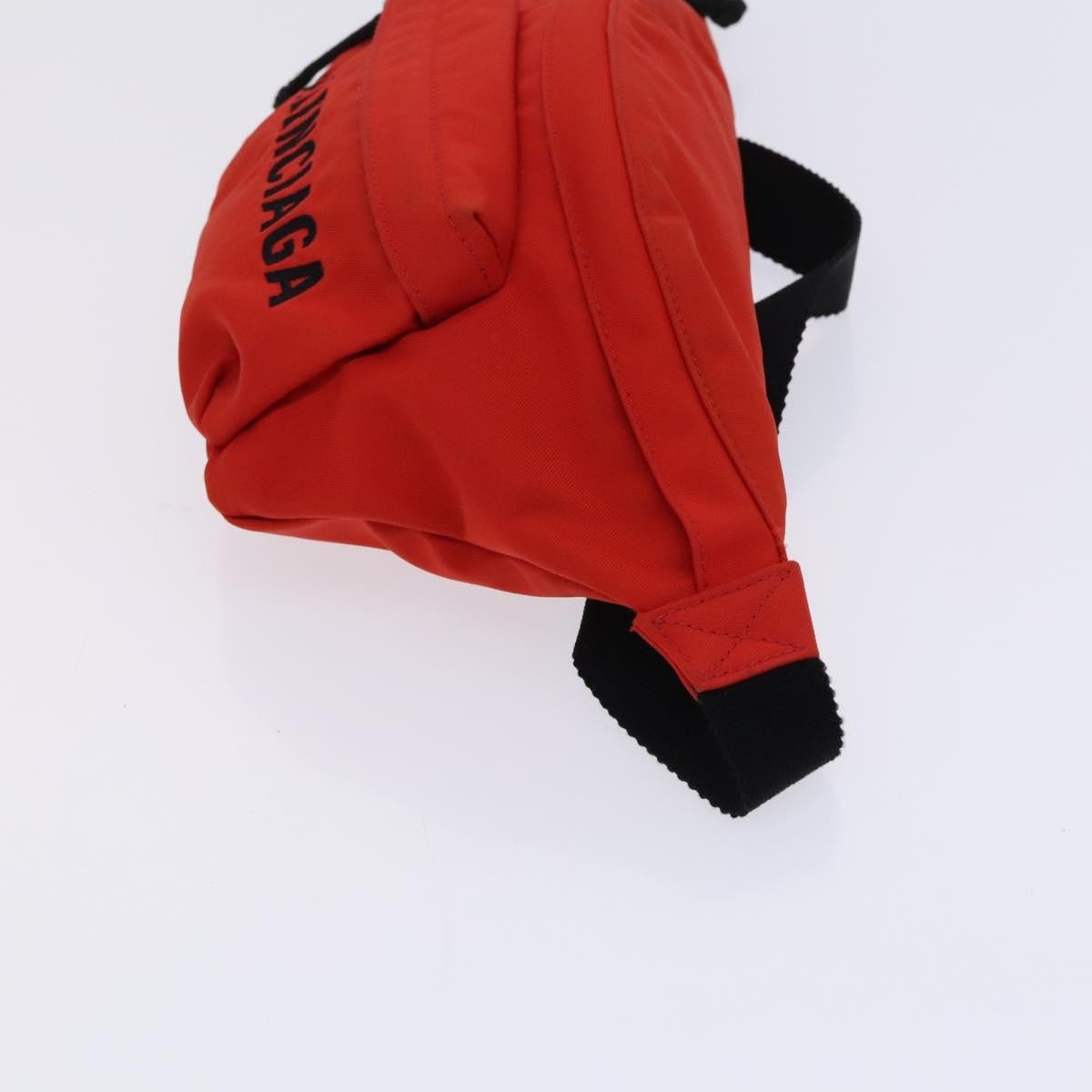 Balenciaga Wheel Belt Bag Nylon, RED, NYLON, Shoulder bag