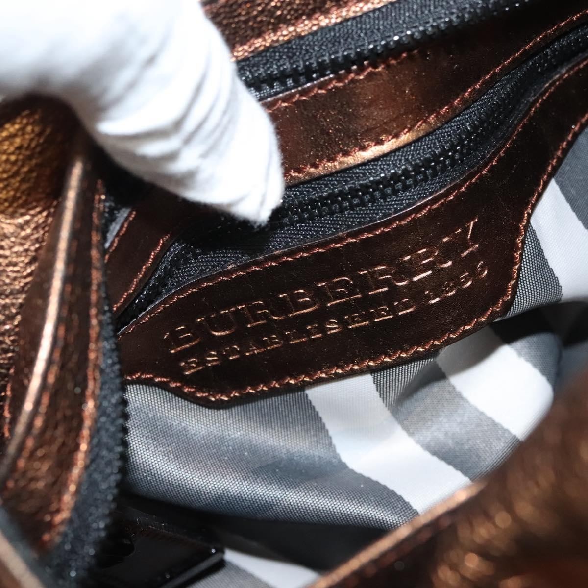 Burberry Warrior Hobo Leather, GOLD, LEATHER, Tote bag