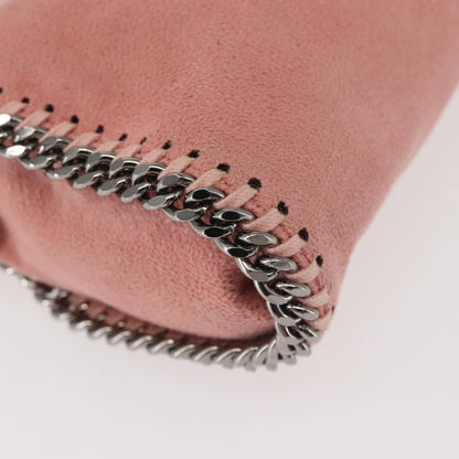 Stella McCartney Falabella Fold Over Crossbody Bag Suede, PINK, SUEDE, Crossbody bag