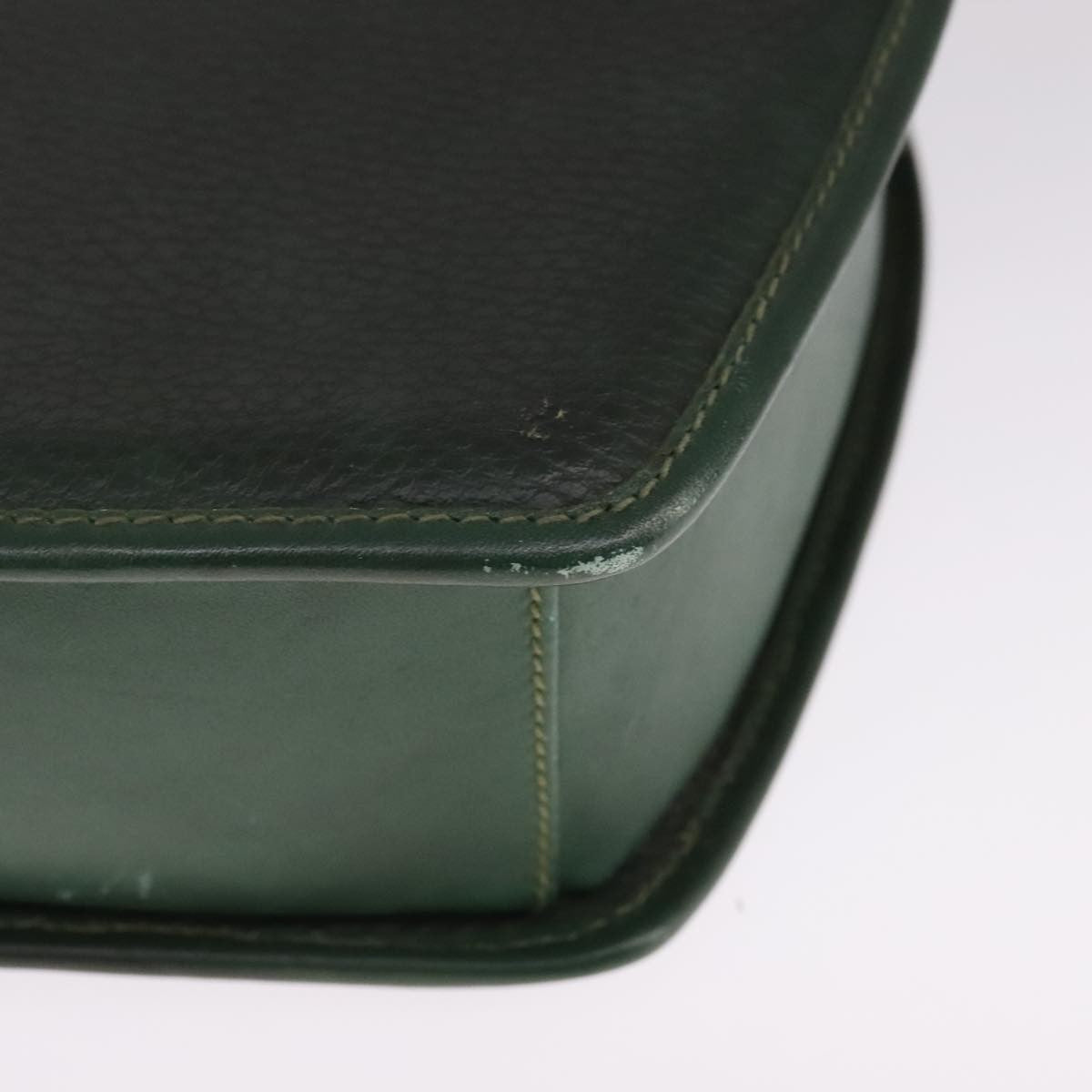 Burberry Vintage Shoulder Bag Leather, GREEN, LEATHER, Shoulder bag