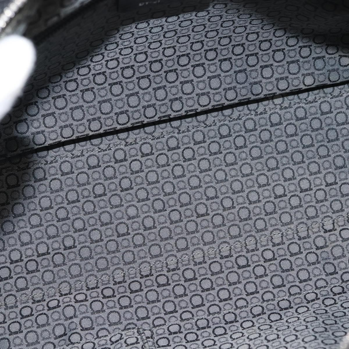 Salvatore Ferragamo Gancini Buckle Shoulder Bag Leather, BLACK, LEATHER, Shoulder bag