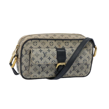 Louis Vuitton Juliette Crossbody Bag Mini Lin, BLUE, CANVAS, Shoulder bag