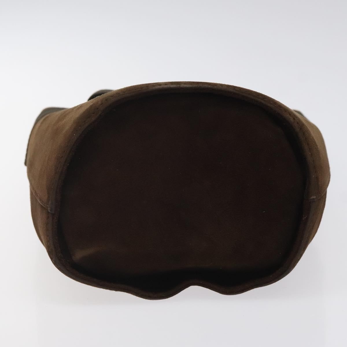 Salvatore Ferragamo Vala Handbag Suede, BROWN, SUEDE, Handbag