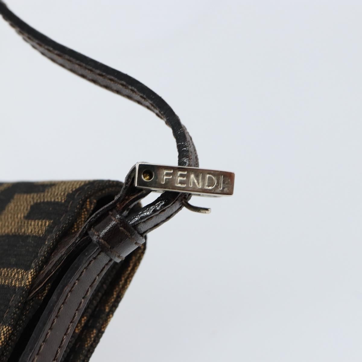 Fendi Vintage Flap Clutch Zucca canvas, BROWN, CANVAS, Clutche & pouche