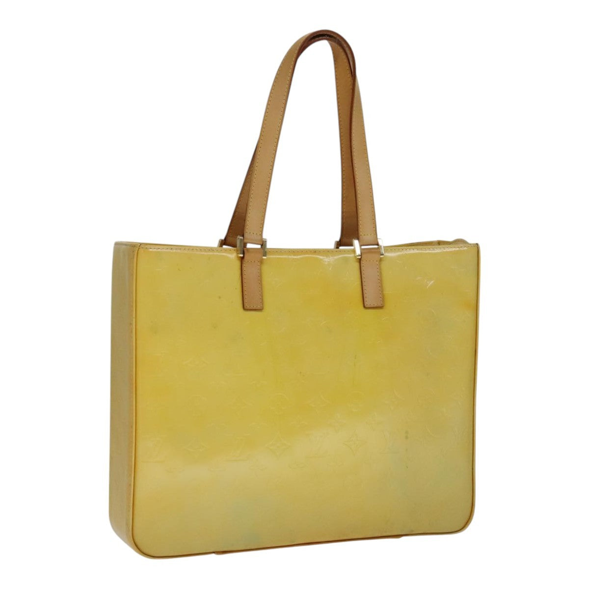 Louis Vuitton Columbus Handbag Monogram Vernis, YELLOW, PATENT_LEATHER, Handbag
