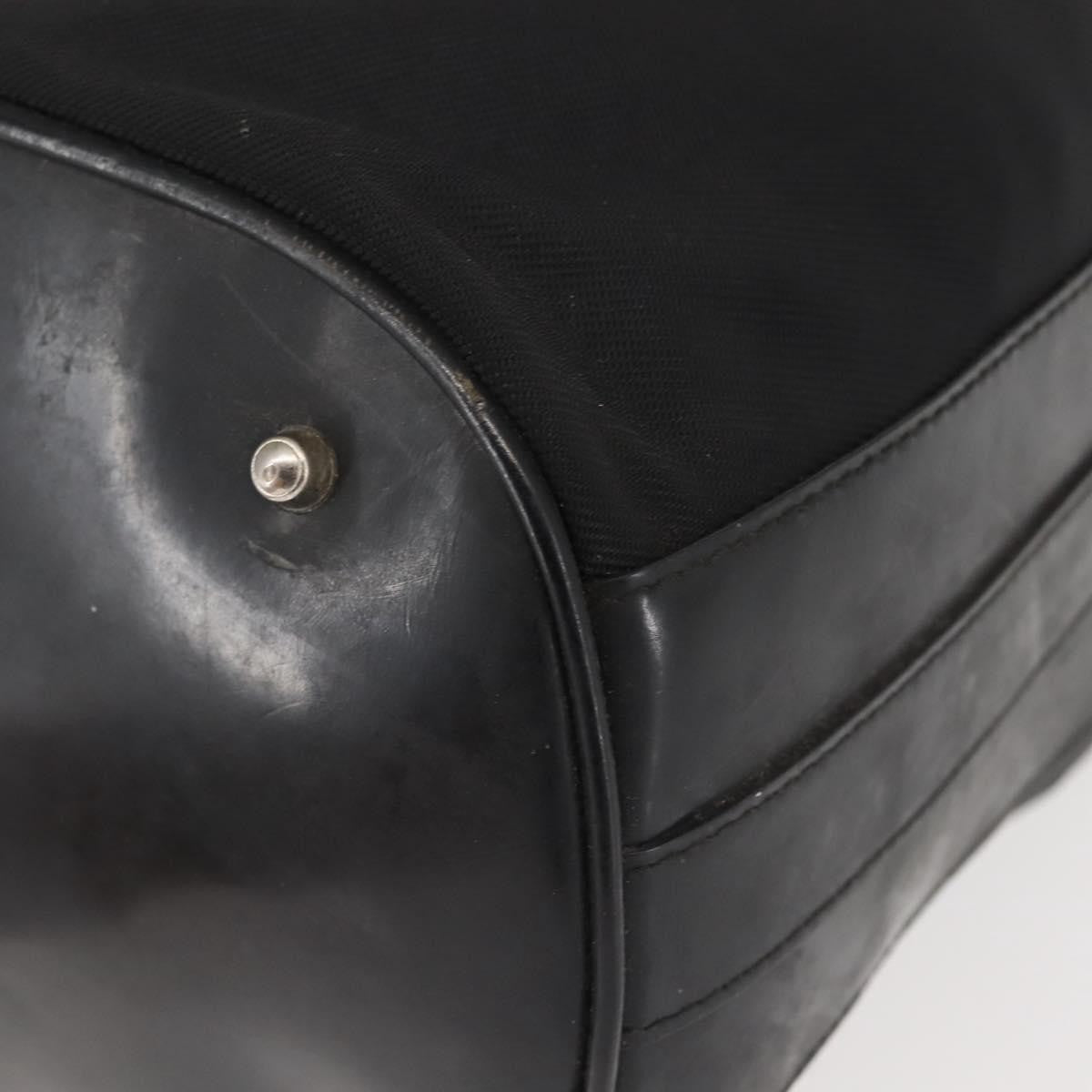 Gucci Vintage Bamboo Bucket Bag Nylon and Leather, BLACK, NYLON, Bag