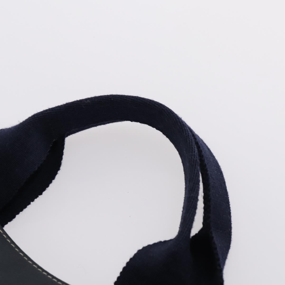 Hermes Valparaiso Bag Toile and Leather, NAVY, CANVAS, Handbag