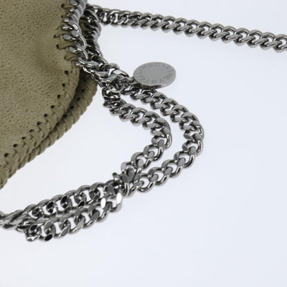 Stella McCartney Falabella Fold Over Bag Shaggy Deer, BEIGE, POLYESTER, Shoulder bag