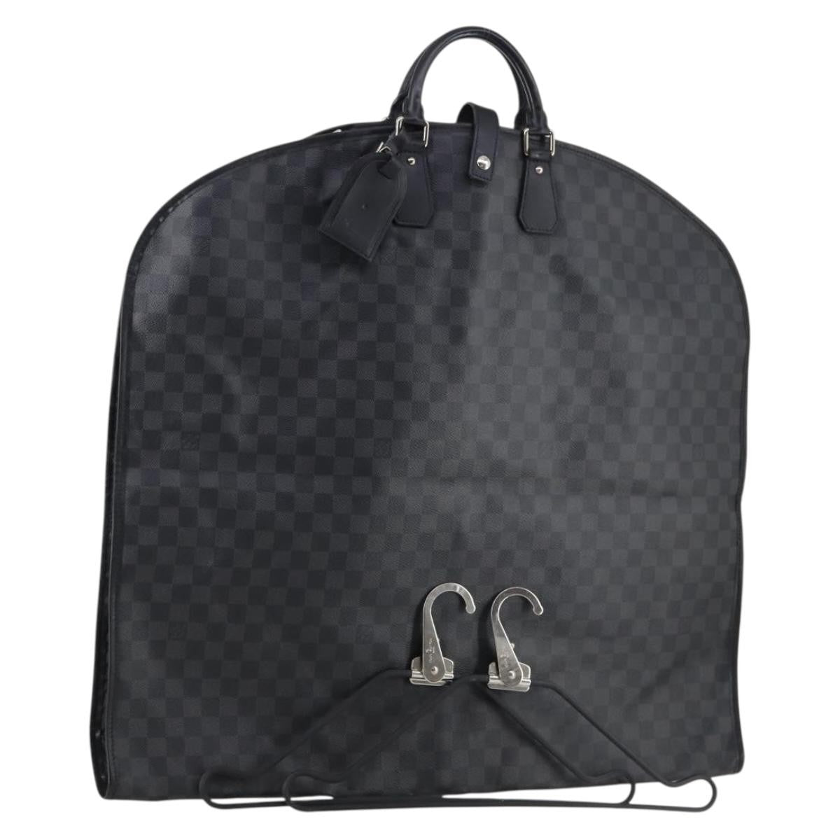 Louis Vuitton Garment Cover Damier Graphite, GRAY, CANVAS, Travel bag