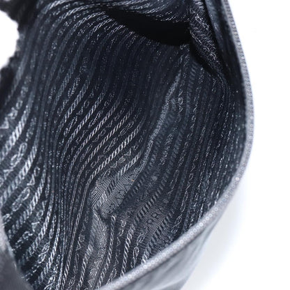 Prada Flat Messenger Bag Tessuto, BLACK, NYLON, Shoulder bag