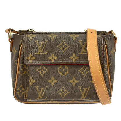 Louis Vuitton Vivacite Handbag Monogram Canvas, BROWN, CANVAS, Shoulder bag