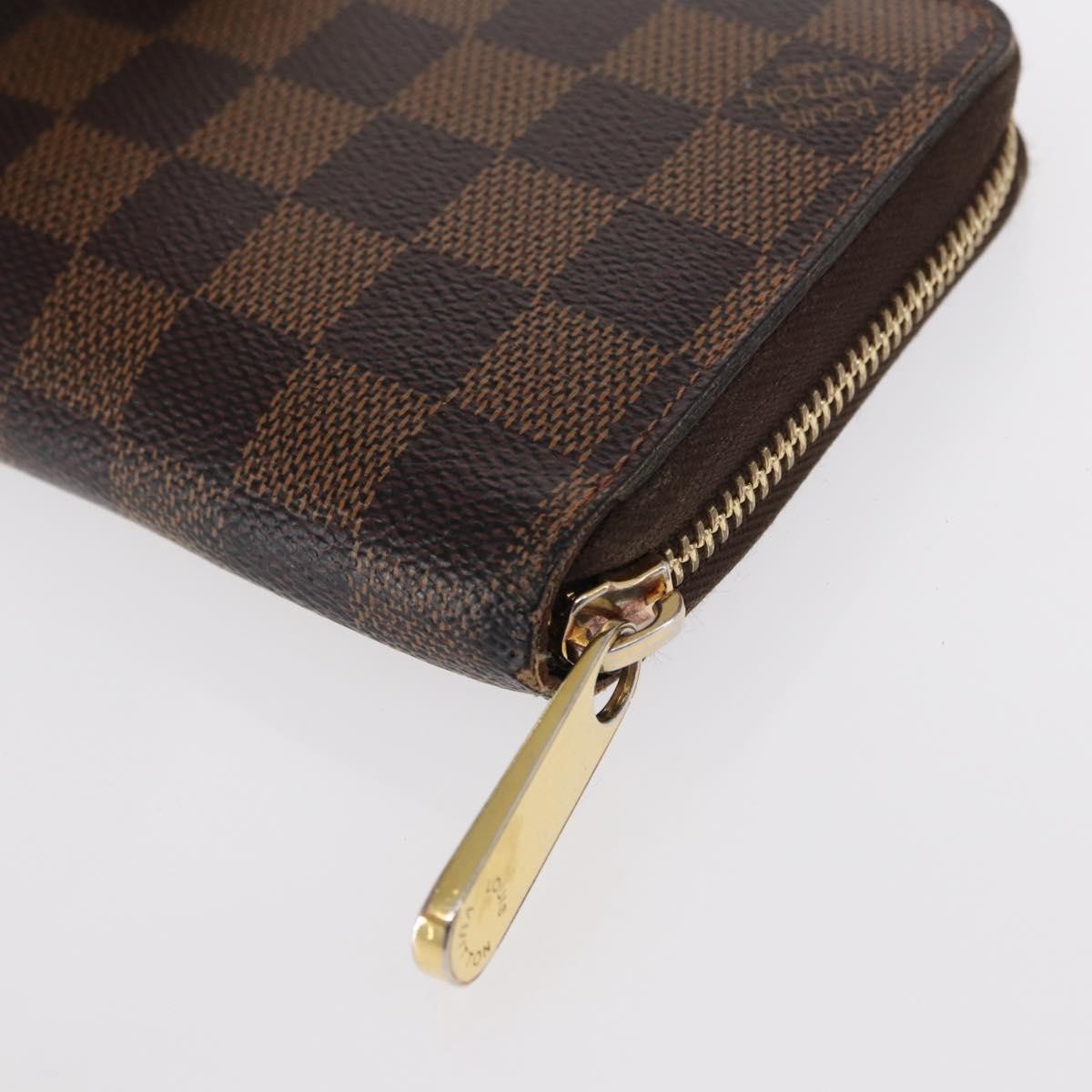 Louis Vuitton Zippy Wallet NM Damier, BROWN, CANVAS, Wallets