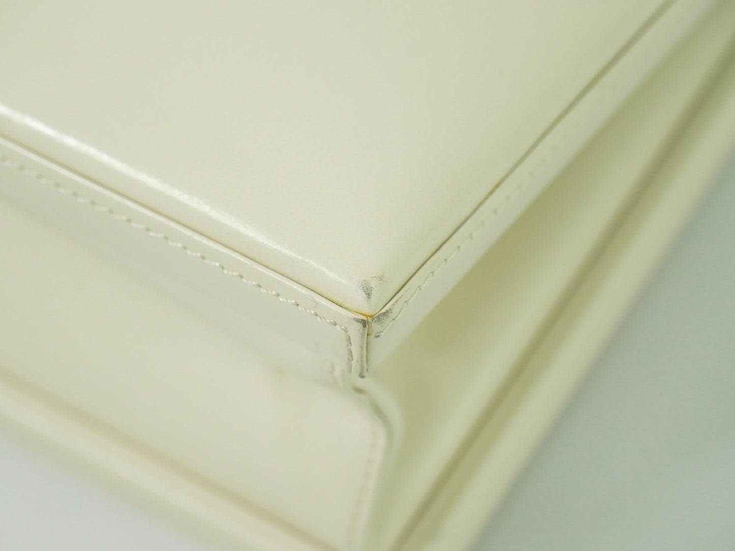 Loewe Anagram handbag Leather, WHITE, LEATHER, Handbag