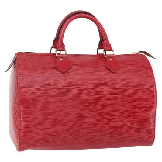 Louis Vuitton Speedy Handbag Epi Leather, RED, LEATHER, Handbag