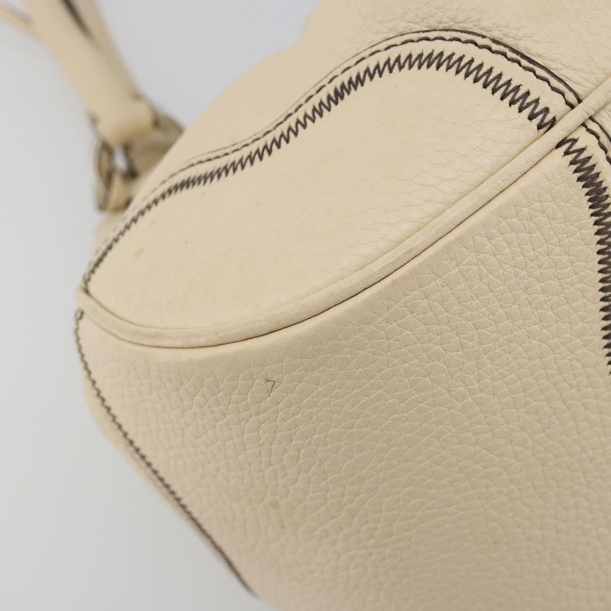 Prada Vintage Handbag Leather, White, Leather, Handbag