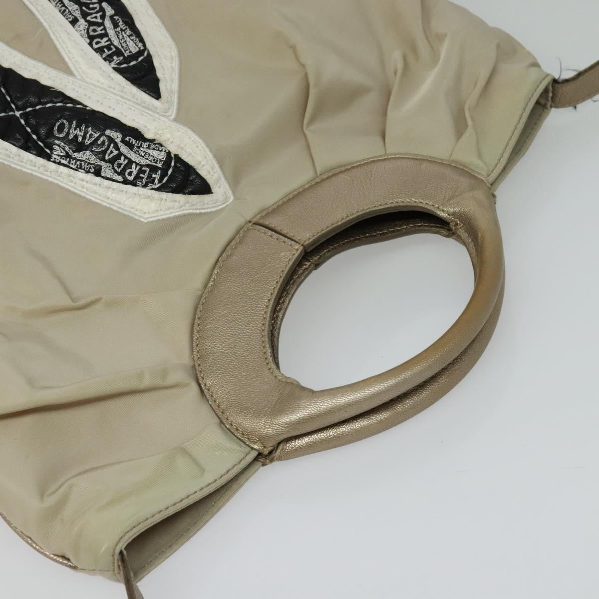 Salvatore Ferragamo Vala tote Nylon, BEIGE, NYLON, Tote bag