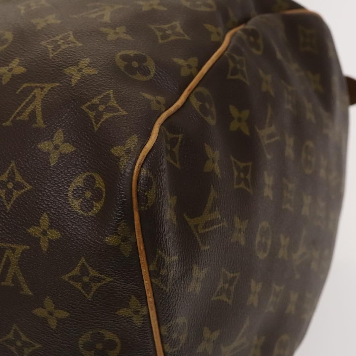 Louis Vuitton Keepall Bag Monogram Canvas, BROWN, CANVAS, Travel bag