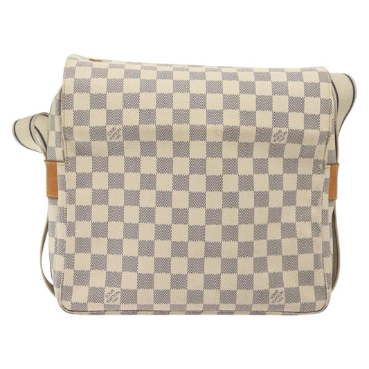Louis Vuitton Naviglio Handbag Damier, WHITE, CANVAS, Shoulder bag