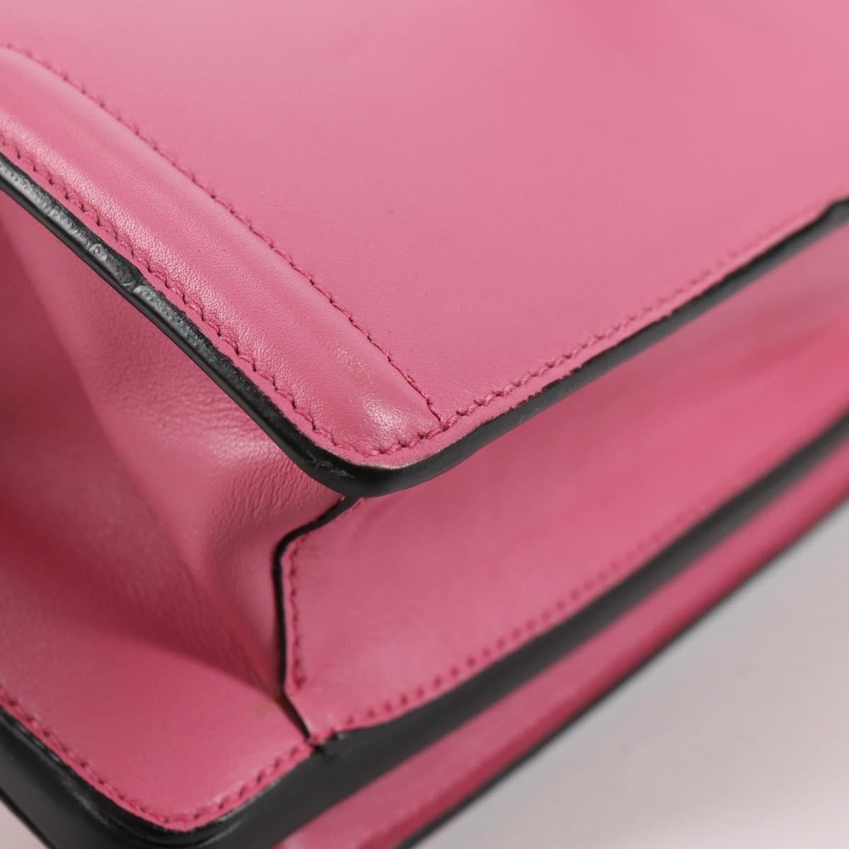 Prada Belle Top Handle Bag City Calf, PINK, LEATHER, Handbag